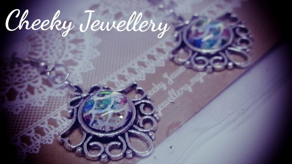 Mermaid pendant earrings