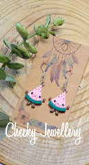Food character hook earrings