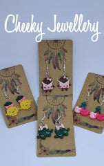 Food character hook earrings