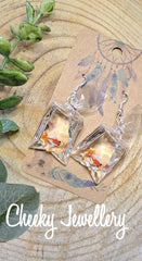 Goldfish Character earrings