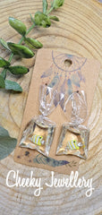 Goldfish Character earrings