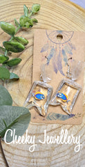 Goldfish Character earrings