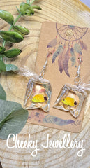 Goldfish Character earrings