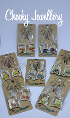 Goldfish Character earrings