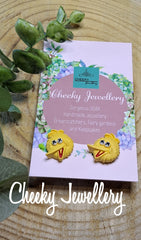 Seasame sleeping Stud earrings
