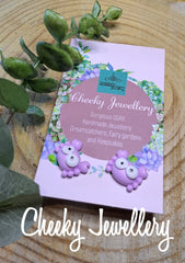Cute crab mix ems Stud earrings