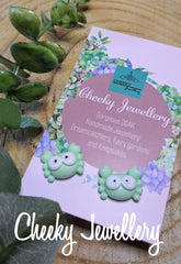 Cute crab mix ems Stud earrings