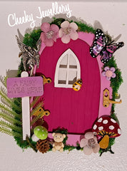 Enchanted Fairy Door, with woodland setting