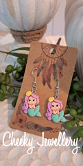 Princess character Dangly earrings