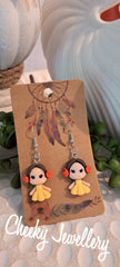 Princess character Dangly earrings