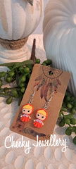 Princess character Dangly earrings