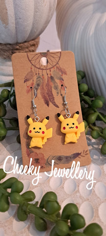 Pokemon character Dangly earrings