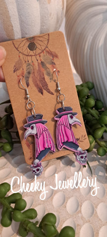Horror bright character Dangly earrings