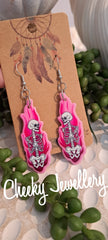 Horror bright character Dangly earrings