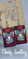 Horror Dangly earrings, goth earrings