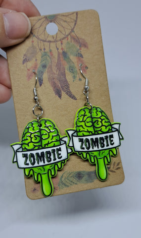Horror Zombie dangly earrings