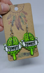 Horror Zombie dangly earrings