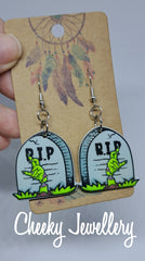 Horror Zombie dangly earrings