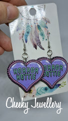 Horror bright earrings