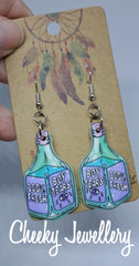 Horror bright earrings