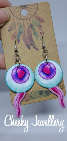 Horror bright earrings