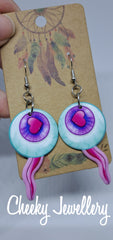 Horror bright earrings