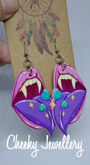 Horror bright earrings