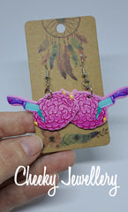Horror bright earrings
