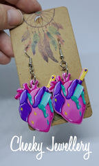 Horror bright earrings