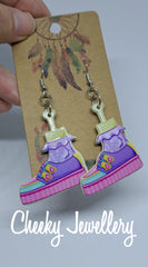 Horror bright earrings