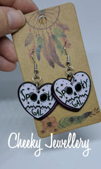 Horror bright earrings