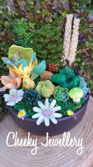Leafeon pokemon inspired themescapes gardens, with Crystal. Imagination play. pokemon inspired themescapes