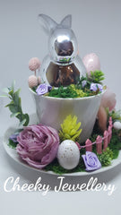 Easter Centrepiece pink and purple