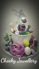 Easter Centrepiece pink and purple