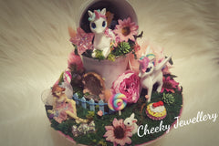 Unicorn and fairy centrepiece