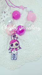 Cute doll pendant bubblegum