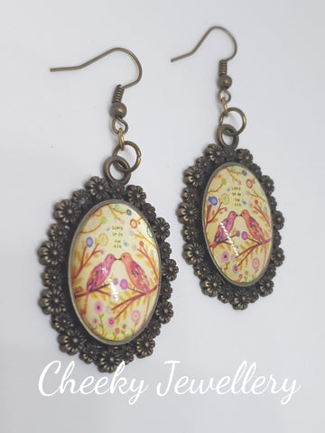Tree of life earrings.