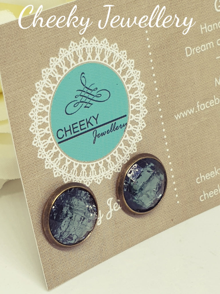 Metallic foil earrings