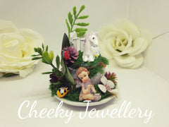 Unicorn and fairy garden mini