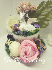 Unicorn garden in a teacup