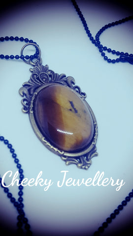Tiger Eye pendant necklace
