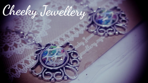 Mermaid pendant earrings