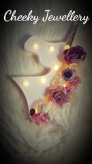 Unicorn light with floral mane