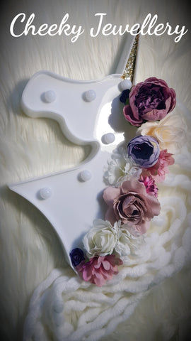 Unicorn light with floral mane