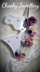 Unicorn light with floral mane