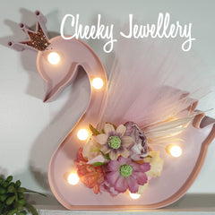 Floral Swan Night Light