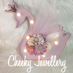 Floral Swan Night Light