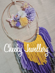 Floral wall hanging