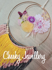 Floral wall hanging
