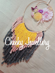 Floral wall hanging